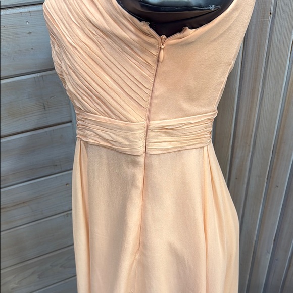 Ann Taylor Peach One-Shoulder Sundress - Picture 3 of 7